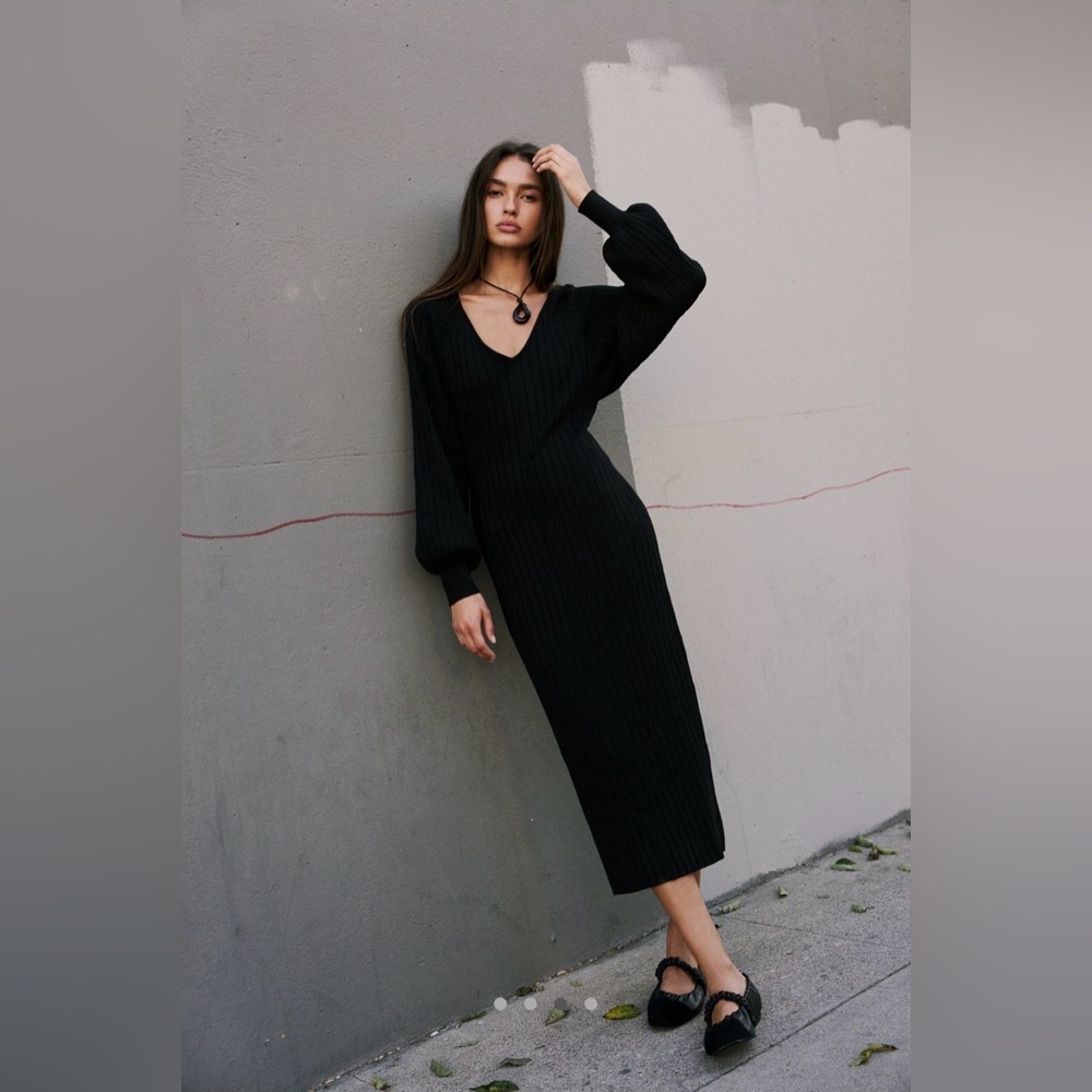 Free People Rosha Sweater Midi Dress